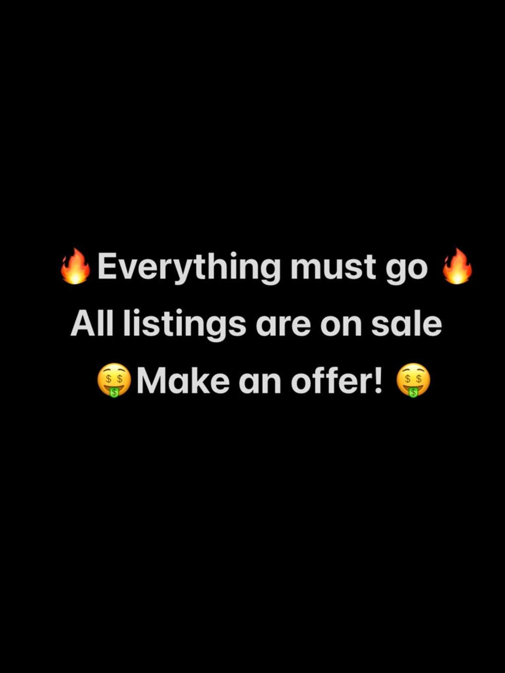Everything Must Go Sale Graphic - Black